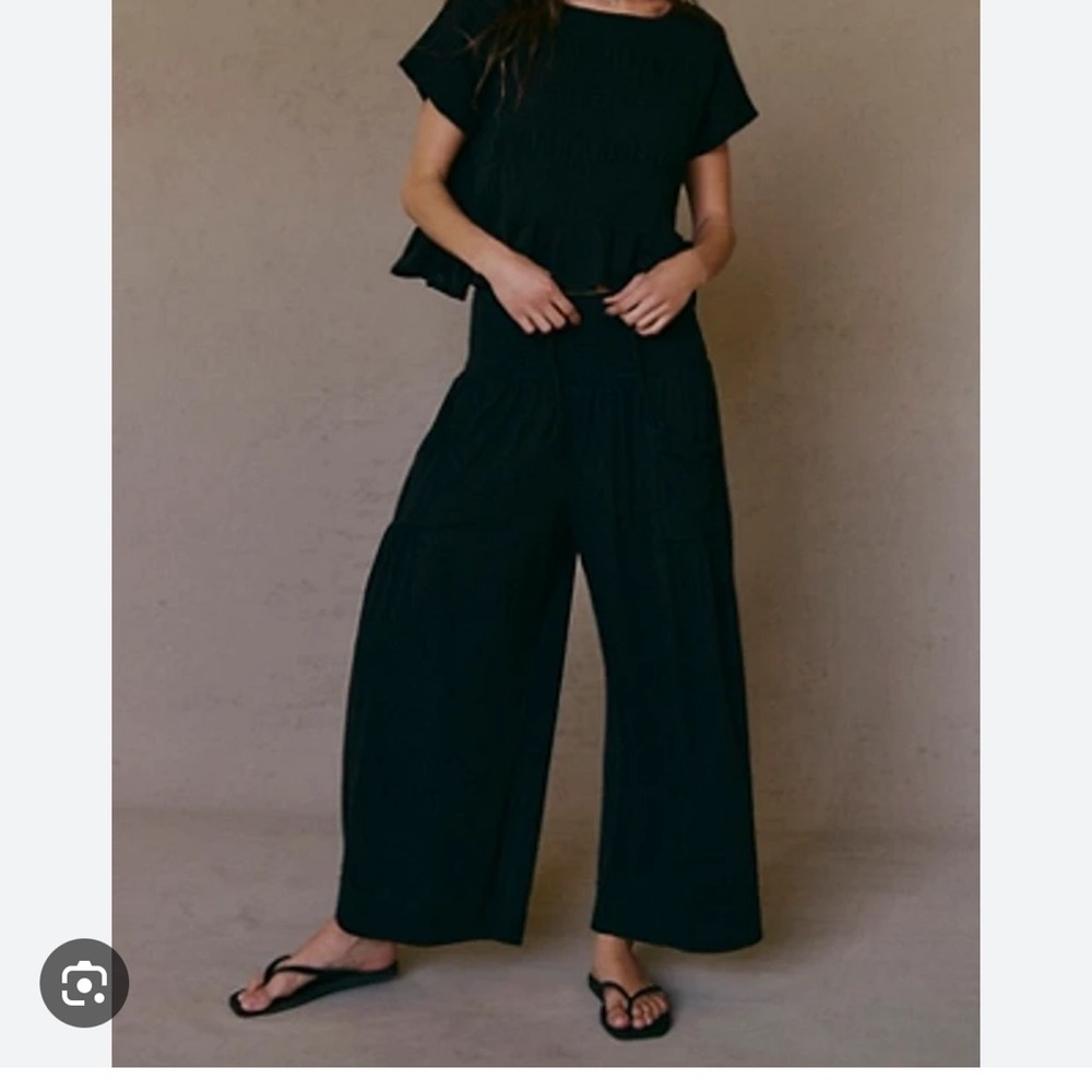 Free People Riley set SZ medium black